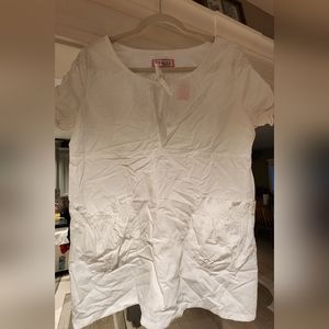 Koi scrub top large women's